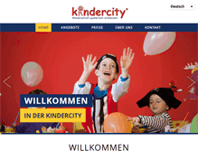 Tablet Screenshot of kindercity.ch